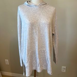 Lou & Grey Grey Hoodie Sweatshirt Medium
